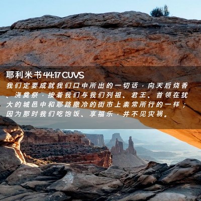 Picture 02 - 耶 利 米 书 44:17 CUVS - 我 们 定 要 成 就 我 们 口 中 所 出 - Bible Verse Picture