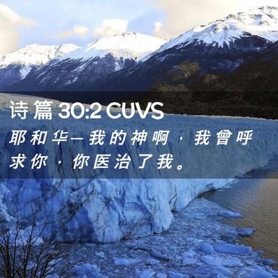 Picture 02 - 诗 篇 30:2 CUVS - 耶 和 华 ─ 我 的 神 啊 ， 我 曾 呼 - Bible Verse Picture