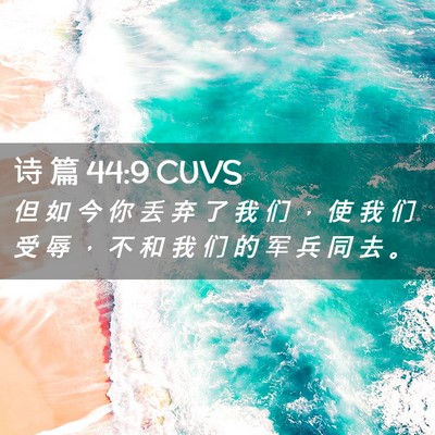 Picture 02 - 诗 篇 44:9 CUVS - 但 如 今 你 丢 弃 了 我 们 ， 使 我 - Bible Verse Picture
