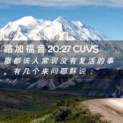 Picture 02 - 路 加 福 音 20:27 CUVS - 撒 都 该 人 常 说 没 有 复 活 的 事 - Bible Verse Picture