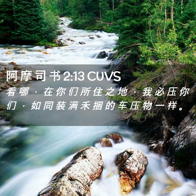 Picture 02 - 阿 摩 司 书 2:13 CUVS - 看 哪 ， 在 你 们 所 住 之 地 ， 我 - Bible Verse Picture