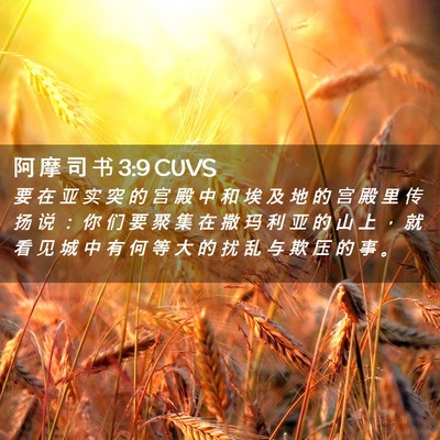 Picture 02 - 阿 摩 司 书 3:9 CUVS - 要 在 亚 实 突 的 宫 殿 中 和 埃 及 - Bible Verse Picture