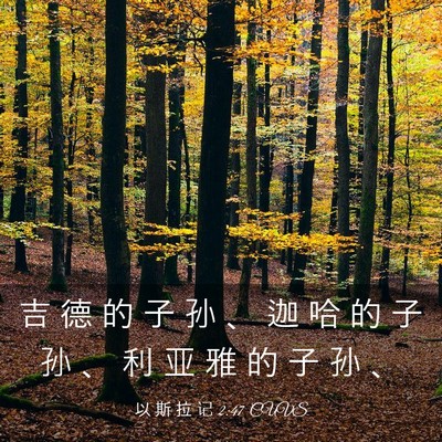 Picture 03 - 以 斯 拉 记 2:47 CUVS - 吉 德 的 子 孙 、 迦 哈 的 子 孙 、 - Bible Verse Picture