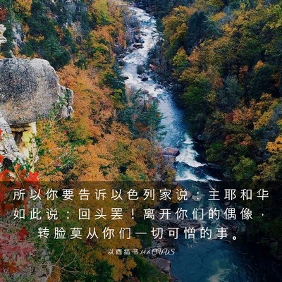 Picture 03 - 以 西 结 书 14:6 CUVS - 所 以 你 要 告 诉 以 色 列 家 说 ： - Bible Verse Picture