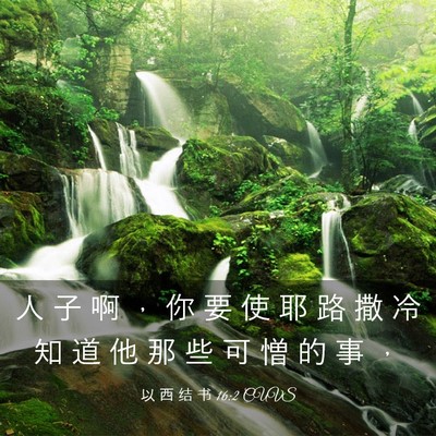 Picture 03 - 以 西 结 书 16:2 CUVS - 人 子 啊 ， 你 要 使 耶 路 撒 冷 知 - Bible Verse Picture