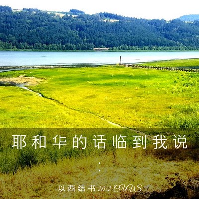 Picture 03 - 以 西 结 书 20:2 CUVS - 耶 和 华 的 话 临 到 我 说 - Bible Verse Picture