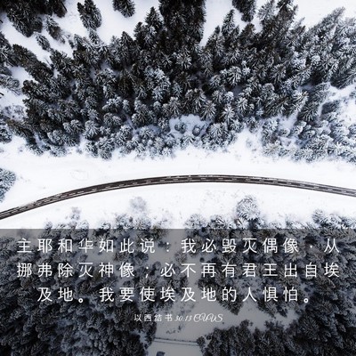 Picture 03 - 以 西 结 书 30:13 CUVS - 主 耶 和 华 如 此 说 ： 我 必 毁 灭 - Bible Verse Picture