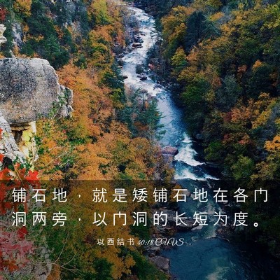 Picture 03 - 以 西 结 书 40:18 CUVS - 铺 石 地 ， 就 是 矮 铺 石 地 在 各 - Bible Verse Picture