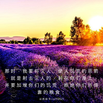 Picture 03 - 以 西 结 书 5:16 CUVS - 那 时 ， 我 要 将 灭 人 、 使 人 饥 - Bible Verse Picture