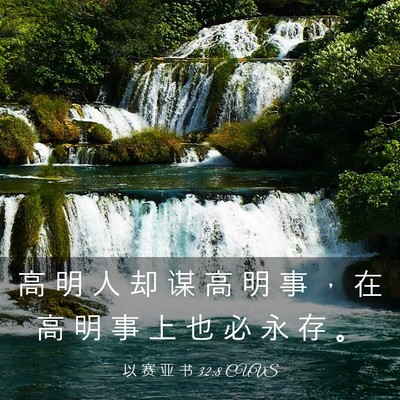 Picture 03 - 以 赛 亚 书 32:8 CUVS - 高 明 人 却 谋 高 明 事 ， 在 高 明 - Bible Verse Picture