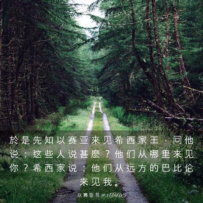 Picture 03 - 以 赛 亚 书 39:3 CUVS - 於 是 先 知 以 赛 亚 来 见 希 西 家 - Bible Verse Picture