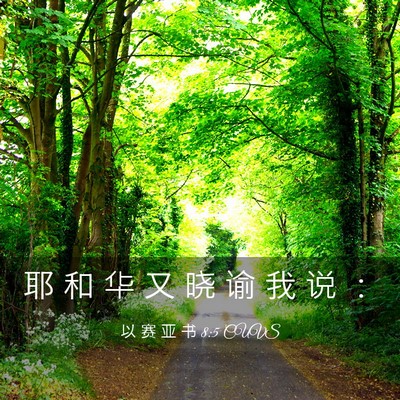 Picture 03 - 以 赛 亚 书 8:5 CUVS - 耶 和 华 又 晓 谕 我 说 - Bible Verse Picture