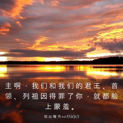 Picture 03 - 但 以 理 书 9:8 CUVS - 主 啊 ， 我 们 和 我 们 的 君 王 、 - Bible Verse Picture