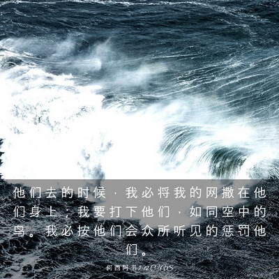 Picture 03 - 何 西 阿 书 7:12 CUVS - 他 们 去 的 时 候 ， 我 必 将 我 的 - Bible Verse Picture