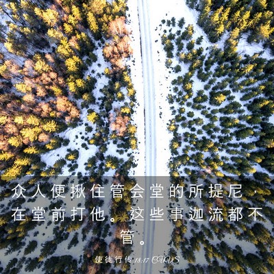 Picture 03 - 使 徒 行 传 18:17 CUVS - 众 人 便 揪 住 管 会 堂 的 所 提 尼 - Bible Verse Picture
