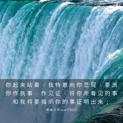 Picture 03 - 使 徒 行 传 26:16 CUVS - 你 起 来 站 着 ， 我 特 意 向 你 显 - Bible Verse Picture
