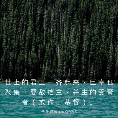 Picture 03 - 使 徒 行 传 4:26 CUVS - 世 上 的 君 王 一 齐 起 来 ， 臣 宰 - Bible Verse Picture