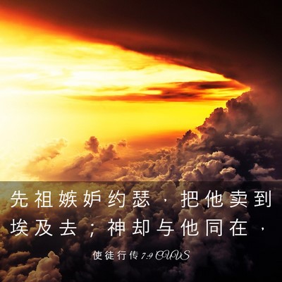 Picture 03 - 使 徒 行 传 7:9 CUVS - 先 祖 嫉 妒 约 瑟 ， 把 他 卖 到 埃 - Bible Verse Picture