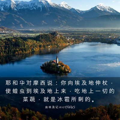 Picture 03 - 出 埃 及 记 10:12 CUVS - 耶 和 华 对 摩 西 说 ： 你 向 埃 及 - Bible Verse Picture