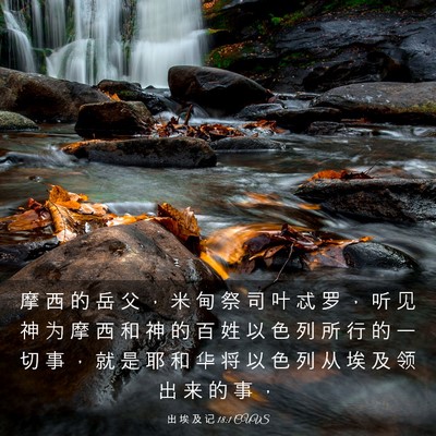 Picture 03 - 出 埃 及 记 18:1 CUVS - 摩 西 的 岳 父 ， 米 甸 祭 司 叶 忒 - Bible Verse Picture