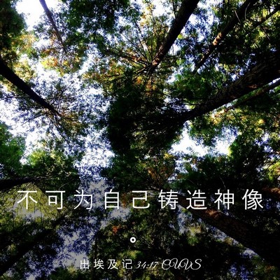 Picture 03 - 出 埃 及 记 34:17 CUVS - 不 可 为 自 己 铸 造 神 像 - Bible Verse Picture