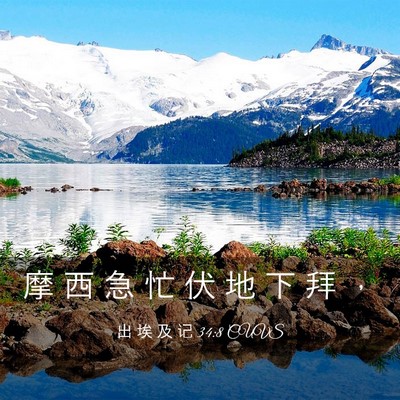 Picture 03 - 出 埃 及 记 34:8 CUVS - 摩 西 急 忙 伏 地 下 拜 - Bible Verse Picture