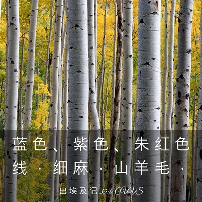 Picture 03 - 出 埃 及 记 35:6 CUVS - 蓝 色 、 紫 色 、 朱 红 色 线 ， 细 - Bible Verse Picture