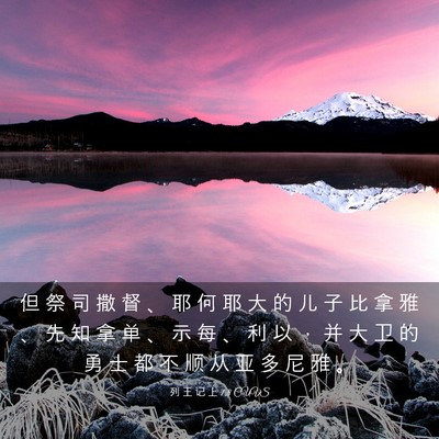 Picture 03 - 列 王 记 上 1:8 CUVS - 但 祭 司 撒 督 、 耶 何 耶 大 的 儿 - Bible Verse Picture