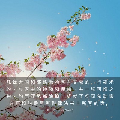 Picture 03 - 列 王 记 下 23:24 CUVS - 凡 犹 大 国 和 耶 路 撒 冷 所 有 交 - Bible Verse Picture