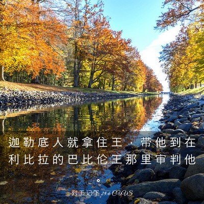 Picture 03 - 列 王 记 下 25:6 CUVS - 迦 勒 底 人 就 拿 住 王 ， 带 他 到 - Bible Verse Picture