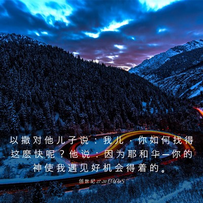 Picture 03 - 创 世 纪 27:20 CUVS - 以 撒 对 他 儿 子 说 ： 我 儿 ， 你 - Bible Verse Picture