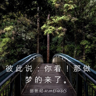 Picture 03 - 创 世 纪 37:19 CUVS - 彼 此 说 ： 你 看 ！ 那 做 梦 的 来 - Bible Verse Picture