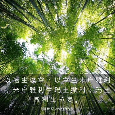Picture 03 - 创 世 纪 4:18 CUVS - 以 诺 生 以 拿 ； 以 拿 生 米 户 雅 - Bible Verse Picture