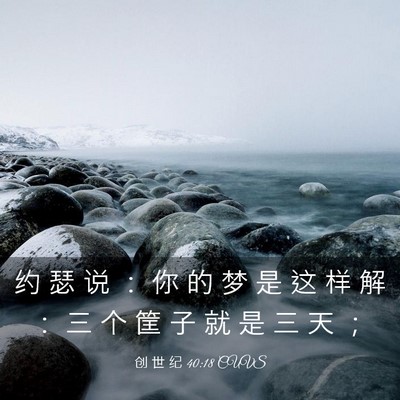Picture 03 - 创 世 纪 40:18 CUVS - 约 瑟 说 ： 你 的 梦 是 这 样 解 ： - Bible Verse Picture