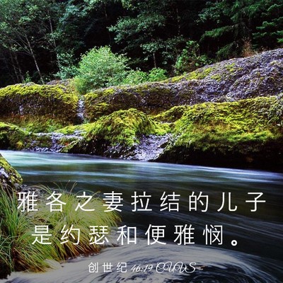 Picture 03 - 创 世 纪 46:19 CUVS - 雅 各 之 妻 拉 结 的 儿 子 是 约 瑟 - Bible Verse Picture