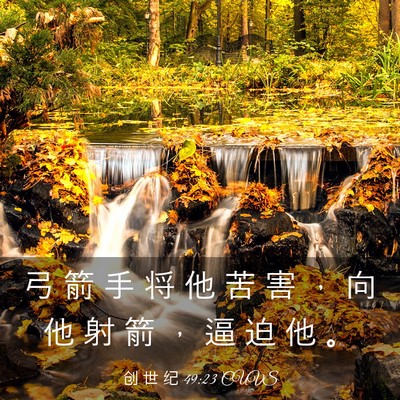 Picture 03 - 创 世 纪 49:23 CUVS - 弓 箭 手 将 他 苦 害 ， 向 他 射 箭 - Bible Verse Picture