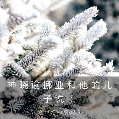 Picture 03 - 创 世 纪 9:8 CUVS - 神 晓 谕 挪 亚 和 他 的 儿 子 说 - Bible Verse Picture