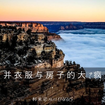 Picture 03 - 利 未 记 14:55 CUVS - 并 衣 服 与 房 子 的 大 ? 疯 - Bible Verse Picture