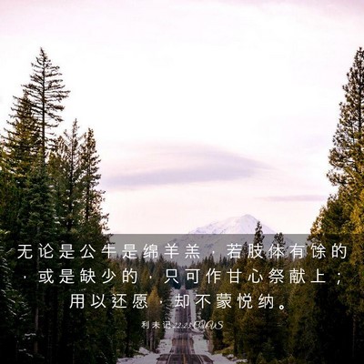Picture 03 - 利 未 记 22:23 CUVS - 无 论 是 公 牛 是 绵 羊 羔 ， 若 肢 - Bible Verse Picture