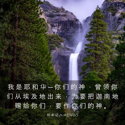 Picture 03 - 利 未 记 25:38 CUVS - 我 是 耶 和 华 ─ 你 们 的 神 ， 曾 - Bible Verse Picture