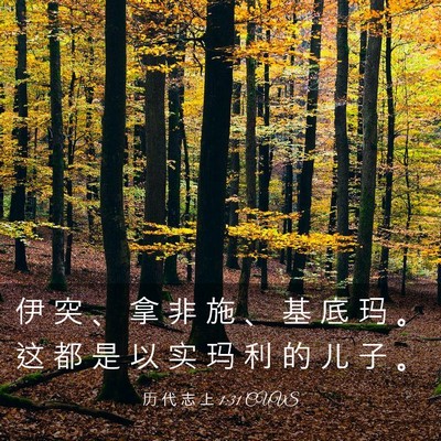 Picture 03 - 历 代 志 上 1:31 CUVS - 伊 突 、 拿 非 施 、 基 底 玛 。 这 - Bible Verse Picture