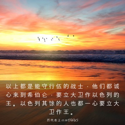 Picture 03 - 历 代 志 上 12:38 CUVS - 以 上 都 是 能 守 行 伍 的 战 士 ， - Bible Verse Picture