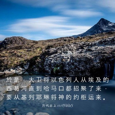 Picture 03 - 历 代 志 上 13:5 CUVS - 於 是 ， 大 卫 将 以 色 列 人 从 埃 - Bible Verse Picture