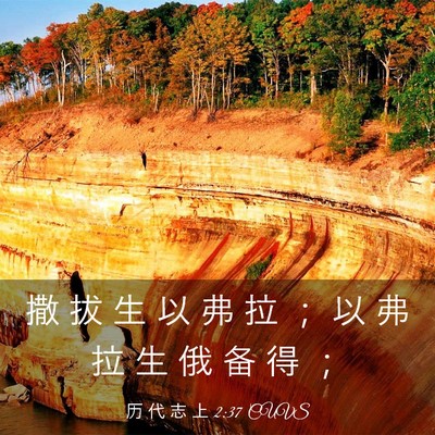 Picture 03 - 历 代 志 上 2:37 CUVS - 撒 拔 生 以 弗 拉 ； 以 弗 拉 生 俄 - Bible Verse Picture