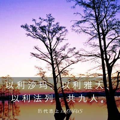 Picture 03 - 历 代 志 上 3:8 CUVS - 以 利 沙 玛 、 以 利 雅 大 、 以 利 - Bible Verse Picture
