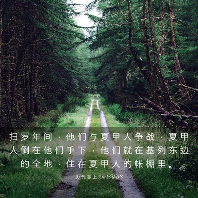 Picture 03 - 历 代 志 上 5:10 CUVS - 扫 罗 年 间 ， 他 们 与 夏 甲 人 争 - Bible Verse Picture