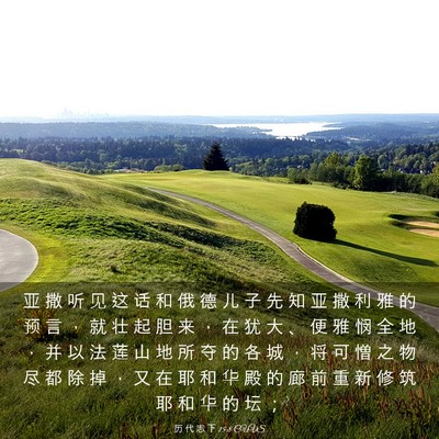 Picture 03 - 历 代 志 下 15:8 CUVS - 亚 撒 听 见 这 话 和 俄 德 儿 子 先 - Bible Verse Picture