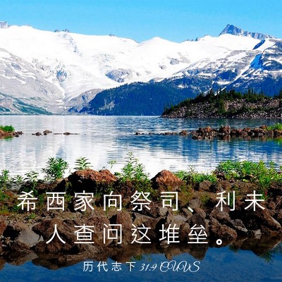 Picture 03 - 历 代 志 下 31:9 CUVS - 希 西 家 向 祭 司 、 利 未 人 查 问 - Bible Verse Picture