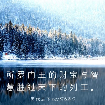 Picture 03 - 历 代 志 下 9:22 CUVS - 所 罗 门 王 的 财 宝 与 智 慧 胜 过 - Bible Verse Picture