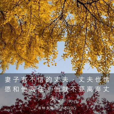 Picture 03 - 哥 林 多 前 书 7:13 CUVS - 妻 子 有 不 信 的 丈 夫 ， 丈 夫 也 - Bible Verse Picture
